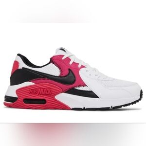 Nike Women Air Max Sneakers - White, Black, and Pink Size 7